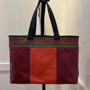 Large multicoloured leather Bottega Veneta tote bag NEW